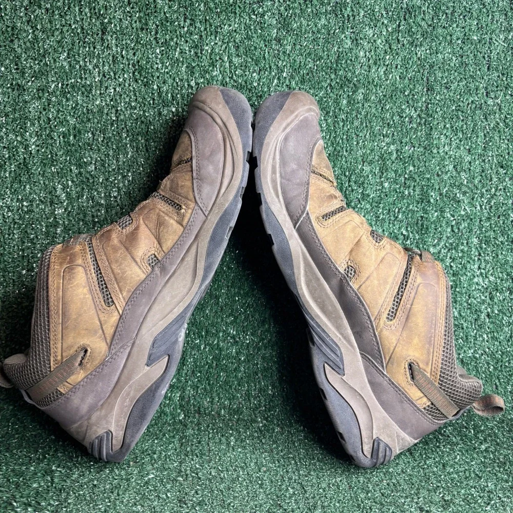 Keen Circadia Low Vent Waterproof Leather Hiking Trail Shoes Brown Mens Size 14
